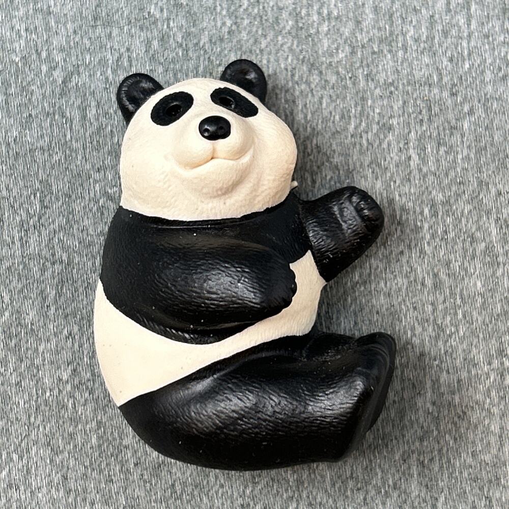 Vintage 3D Panda Bear Kitchen Fridge Magnet SAMPLE Adorable Retro Kitsch